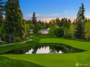Sited at the head of the 8th fairway of Wing Point Golf & Country Club, this rare, south-facing home has long been considered one of the most prominent and stately properties on the course.