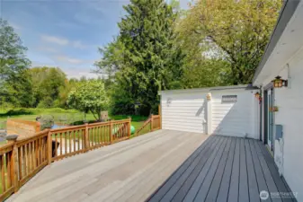 The deck is over 400 square feet!