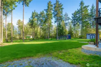 expansive lawn