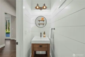 Half bath main floor