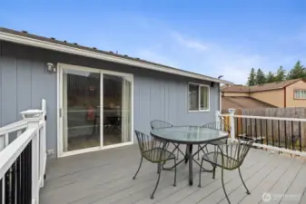 Deck access off of main living
