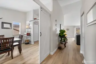 Entry with a flex room that could be dining, den or home office