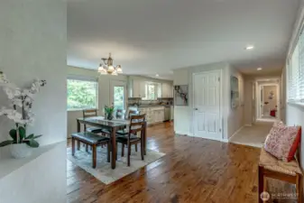 Main dining area / kitchen