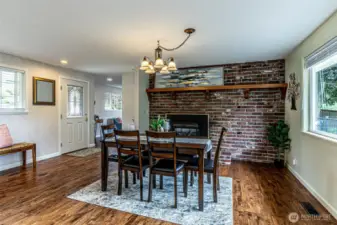Main dining area w/fireplace