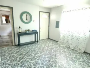 Light and bright laundry room