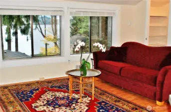 Guest house with views of the Sound.