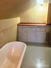 With Custom Wood Countertop