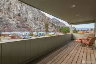 View from covered deck off bonus room.