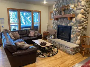 Warm, inviting living room.