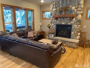 Warm and cozy living space. Perfect for showcasing the home's inviting nature.