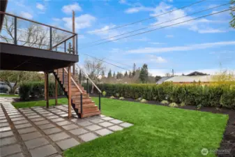 A level, private backyard ideal for entertaining, play, or quiet evenings under the open sky.