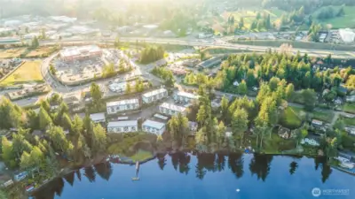 Private community waterfront access