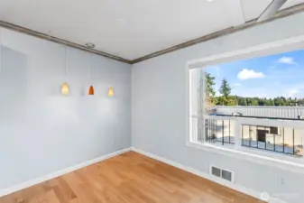 Dining nook with a view