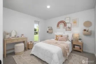 5h Bedroom! So much room to spread out. Room is virtually staged as another bedroom. Floor to ceiling window, recessed lighting, new carpeting, fresh paint, and another fantastic sized closet.