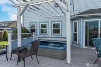 Relax in the hot tub!!