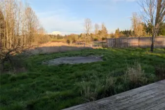 Mt. Rainier View from the back deck.
