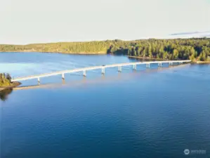 Beautiful Harstine Island Bridge