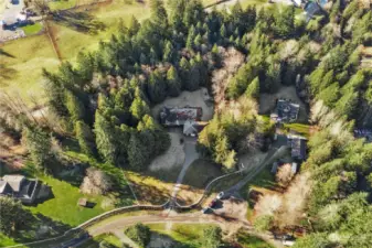 Top view of the home and acreage!