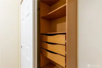 Built in Shelving in the Bedroom