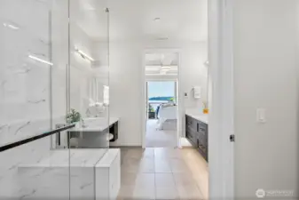The views reach all the way to the primary bath.