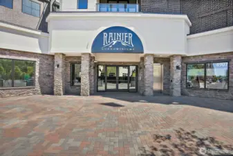 The Rainier Condominium building. This is a very secure building with locked doors and gated garages.