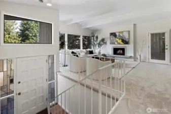 Upper level living room