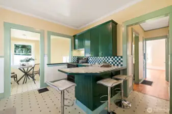 Kitchen looking to nook