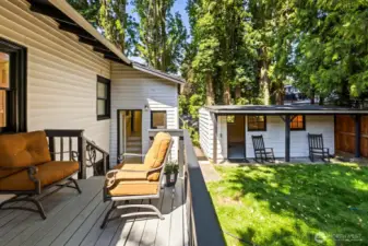 Back Deck and Studio