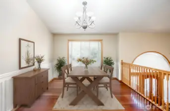 Virtually Staged Formal Dining Room