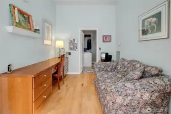 Main level work area and laundry room.