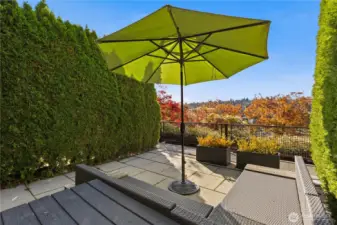 Own private outdoor area right outside your front door with territorial views
