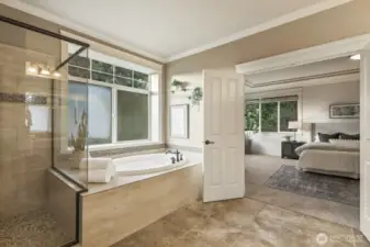 The 5-piece primary ensuite will make getting ready every day feel like a trip to the spa.