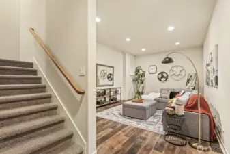 But wait, there's more! Head downstairs to check out even more space.