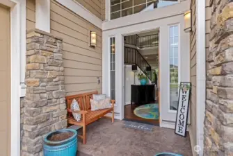 A welcoming entrance.