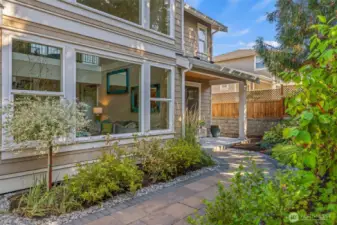 Pathway to the primary sweet patio.