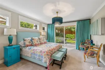 Primary retreat on the main floor.