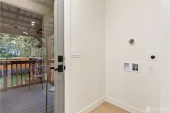 Utility room on main floor