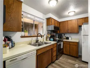 Kitchen with appliances included