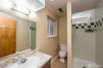 3/4 Bathroom on lower level