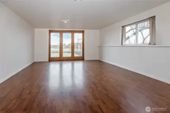 Lower level living area