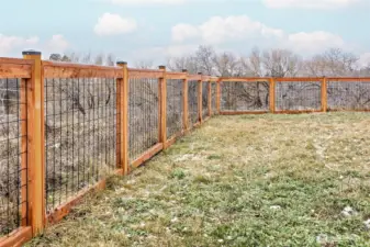 New fencing around property