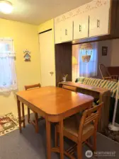 8ore cabinet space for storage.