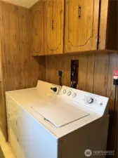 Washer and dryer included.