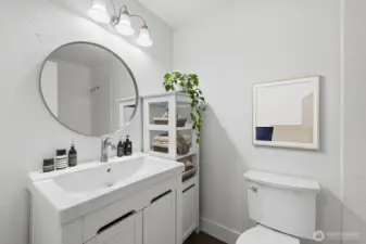 Bathroom (virtually staged)
