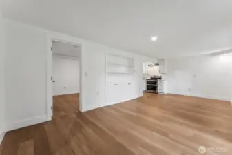 Downstairs living room with Kitchenette