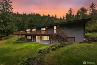 Two separate living units and two kitchens.