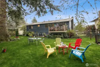 Sitting Area in Back Yard