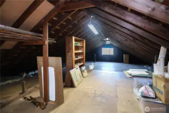 Attic (walk-in) storage area
