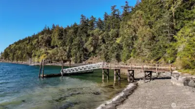 Over 60' long private deep water protected dock!