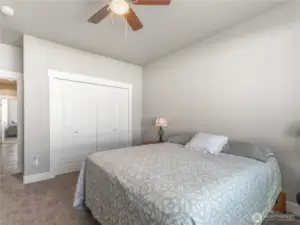 Large 3rd Bedroom with fan